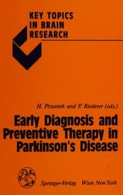 Tapa de Early diagnosis and preventive therapy in Parkinson's disease