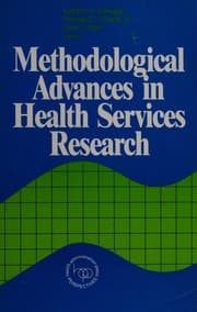 Tapa de Methodological advances in health services research