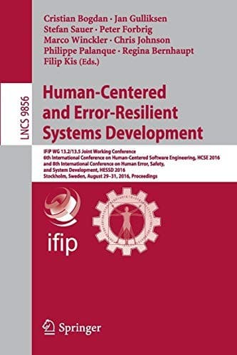 Tapa de Human-Centered and Error-Resilient Systems Development