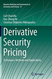 Tapa de Derivative Security Pricing