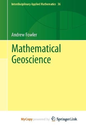 Tapa de Mathematical Geoscience