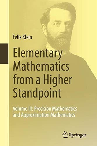 Tapa de Elementary Mathematics from a Higher Standpoint : Volume III
