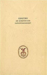 Tapa de Goethe. Die Schriften zur Naturwissenschaft : Zweite Abteilung : Ergänzungen und Erläuterungen.Band 3