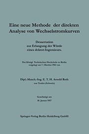 Tapa de Eine neue Methode der direkten Analyse von Wechselstromkurven