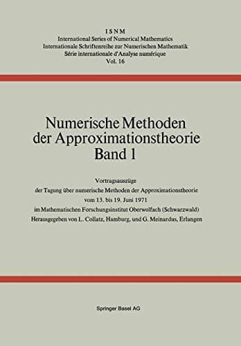 Tapa de Numerische Methoden der Approximationstheorie