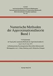 Tapa de Numerische Methoden der Approximationstheorie