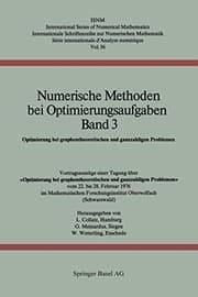 Tapa de Numerische Methoden bei Optimierungsaufgaben Band 3