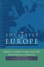 Tapa de Elections in Western Europe 1815-1996
