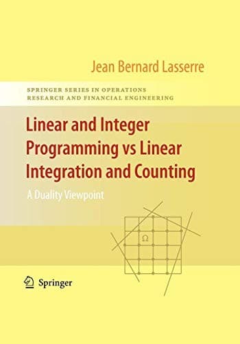 Tapa de Linear and Integer Programming vs Linear Integration and Counting