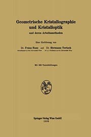 Tapa de Geometrische Kristallographie und Kristalloptik