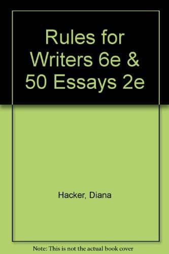 Tapa de Rules for Writers 6e & 50 Essays 2e