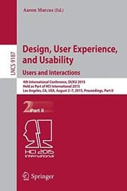 Tapa de Design, User Experience, and Usability
