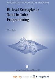 Tapa de Bi-level strategies in semi-infinite programming