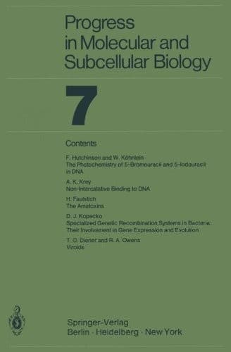 Tapa de Progress In Molecular and Subcellular Biology