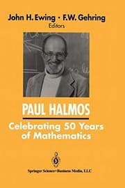 Tapa de Paul Halmos Celebrating 50 Years of Mathematics