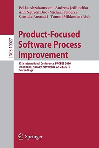 Tapa de Product-Focused Software Process Improvement