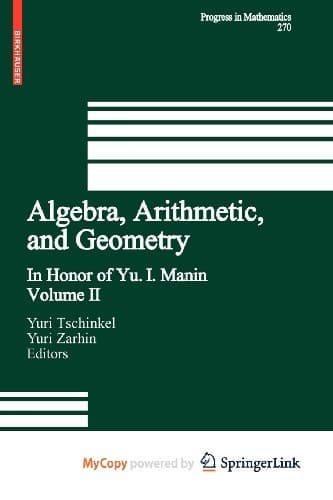 Tapa de Algebra, Arithmetic, and Geometry : Volume II
