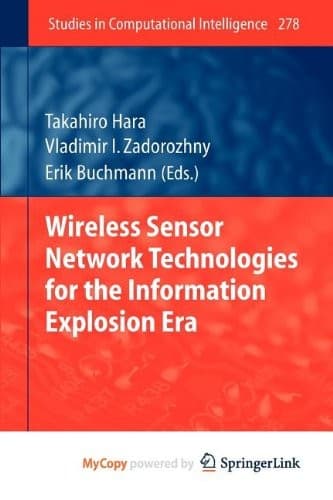 Tapa de Wireless Sensor Network Technologies for the Information Explosion Era