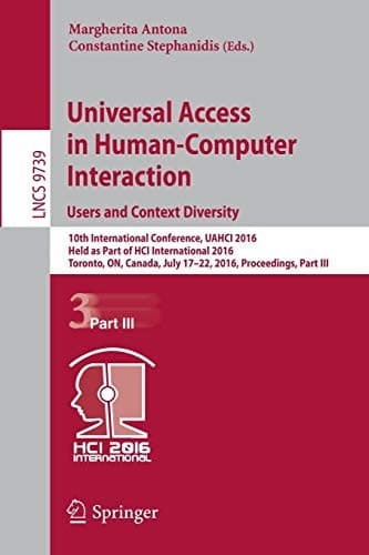 Tapa de Universal Access in Human-Computer Interaction. Users and Context Diversity