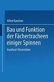 Tapa de Bau und Funktion der Fächertracheen einiger Spinnen