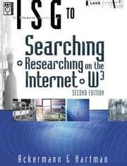 Tapa de The information searcher's guide to searching + researching on the Internet + W³