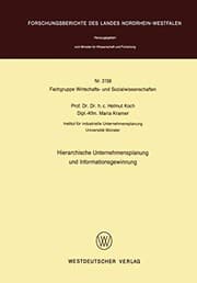 Tapa de Hierarchische Unternehmensplanung und Informationsgewinnung