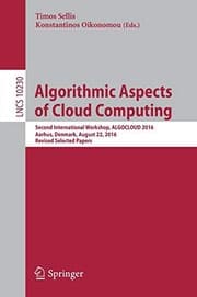 Tapa de Algorithmic Aspects of Cloud Computing