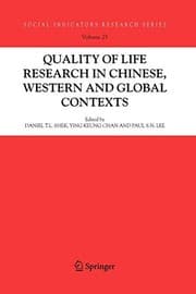 Tapa de Quality-of-Life Research in Chinese, Western and Global Contexts