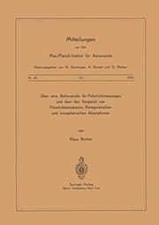 Tapa de Über eine Ballonsonde für Polarlichtmessungen und über den Vergleich von Polarlichtemissionen, Röntgenstrahlen und Ionosphärischen Absorptionen ... für Aeronomie )