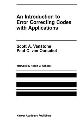 Tapa de An Introduction to Error Correcting Codes with Applications