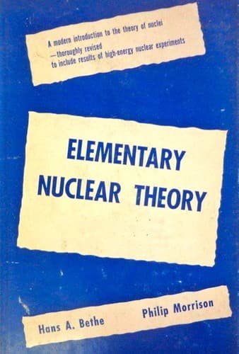 Tapa de Elementary nuclear theory