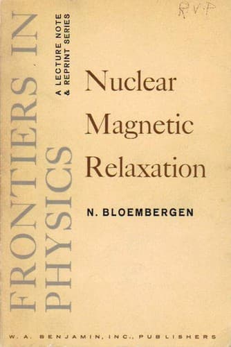 Tapa de Nuclear magnetic relaxation