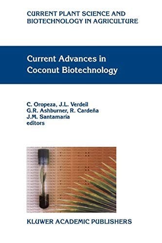 Tapa de Current Advances in Coconut Biotechnology