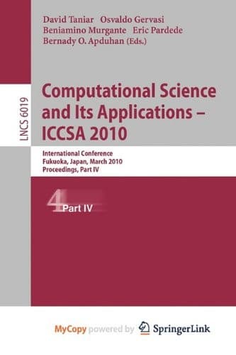 Tapa de Computational Science and Its Applications - Iccsa 2010