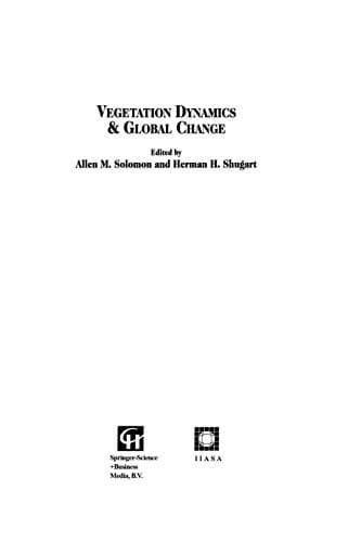 Tapa de Vegetation Dynamics & Global Change