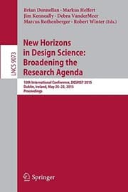 Tapa de New Horizons in Design Science : Broadening the Research Agenda