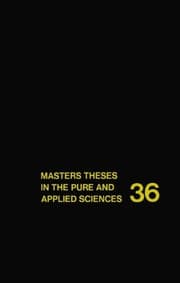 Tapa de Masters Theses in the Pure and Applied Sciences