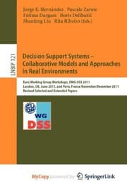 Tapa de Decision Support Systems - Collaborative Models and Approaches in Real Environments