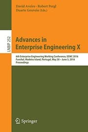 Tapa de Advances in Enterprise Engineering X