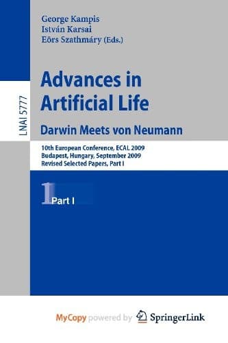 Tapa de Advances in Artificial Life
