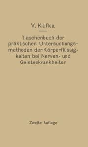 Tapa de Taschenbuch Der Praktischen Untersuchungsmethoden Der Körperflüssigkeiten Bei Nerven- Und Geisteskrankheiten