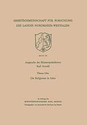 Tapa de Ansprache des Ministerpräsidenten Karl Arnold. Die Religionen in Asien