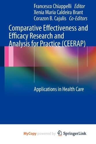 Tapa de Comparative Effectiveness and Efficacy Research and Analysis for Practice