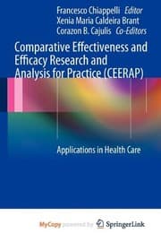 Tapa de Comparative Effectiveness and Efficacy Research and Analysis for Practice