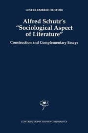 Tapa de Alfred Schutz's "Sociological Aspect of Literature"