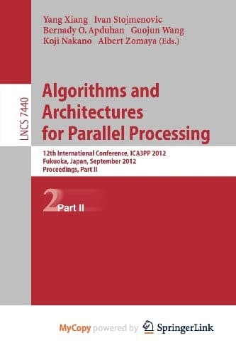 Tapa de Algorithms and Architectures for Parallel Processing