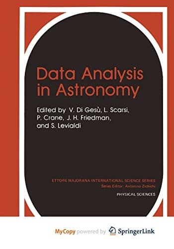 Tapa de Data Analysis in Astronomy