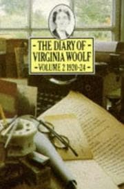 Tapa de Diary of Virginia Woolf, the - V.2 1920-24