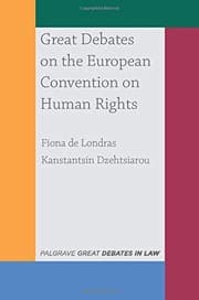 Tapa de Great Debates on the European Convention on Human Rights