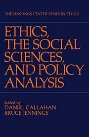 Tapa de "Ethics, The Social Sciences, and Policy Analysis"